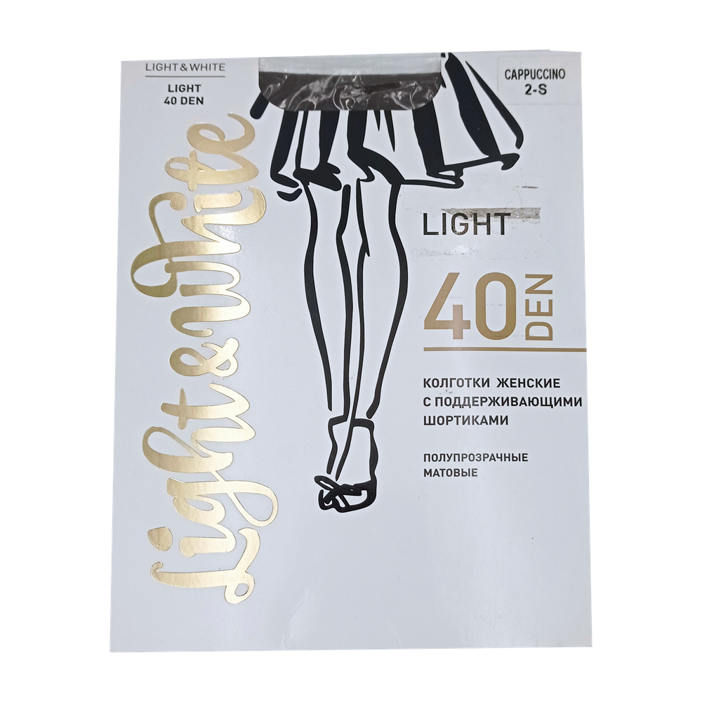 Колготки женские "ight&White", LightI 40, cappuccino 2