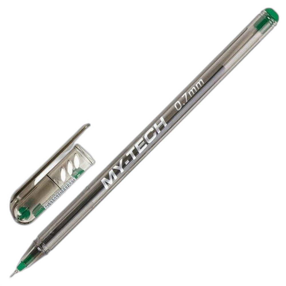 Ручка шариковая "My Tech", зеленая