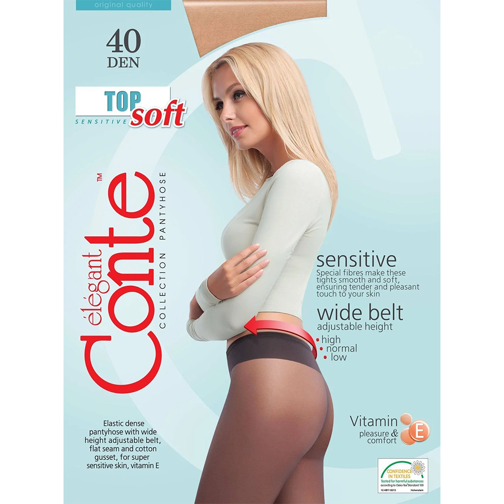 Колготки женские Conte "Top soft 40", 3 natural, 14С-37СП