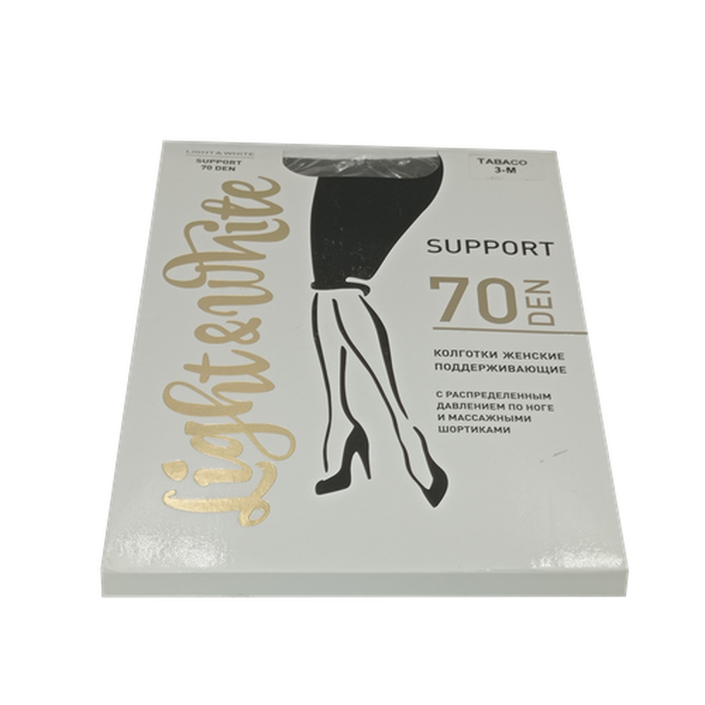 Колготки женские Light&White "Support 70", tabaco 3