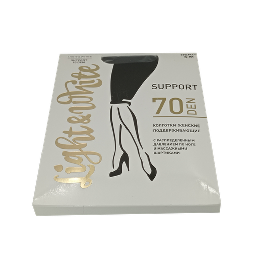 Колготки женские Light&White "Support 70", nero 3