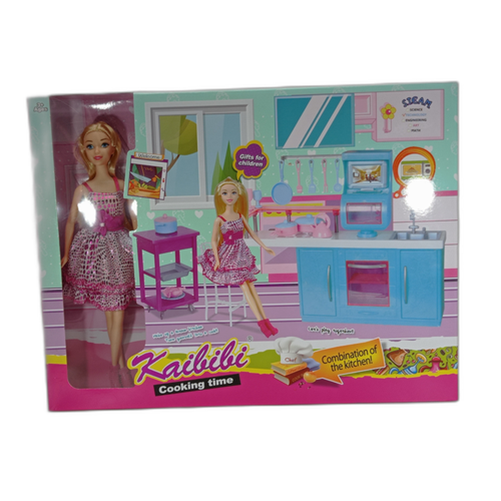 Кукла в наборе "Кухонный гарнитур", 30 см