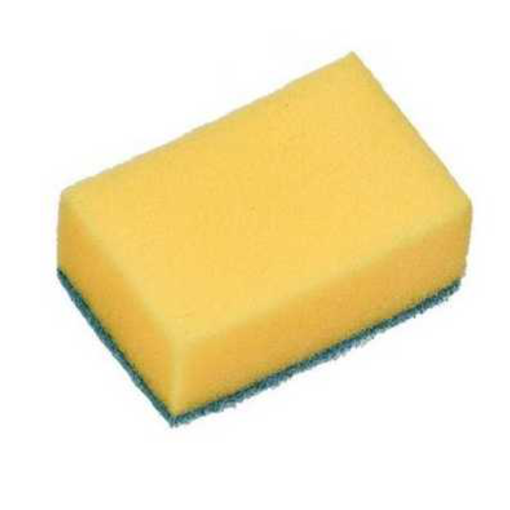 Губка бытовая "МЕГА", 13х9х3.5 см, ГХ016К