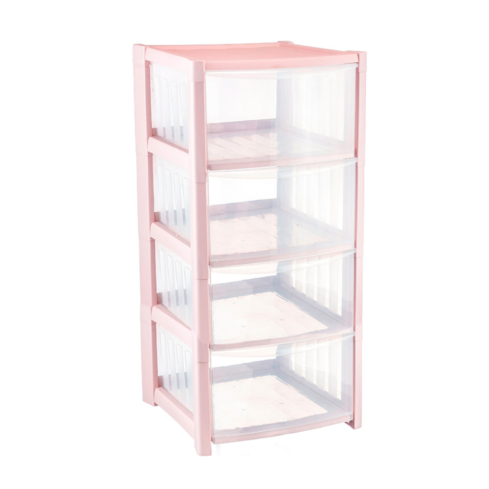 Комод "Радуга", 4 секции, чайная роза, м2794