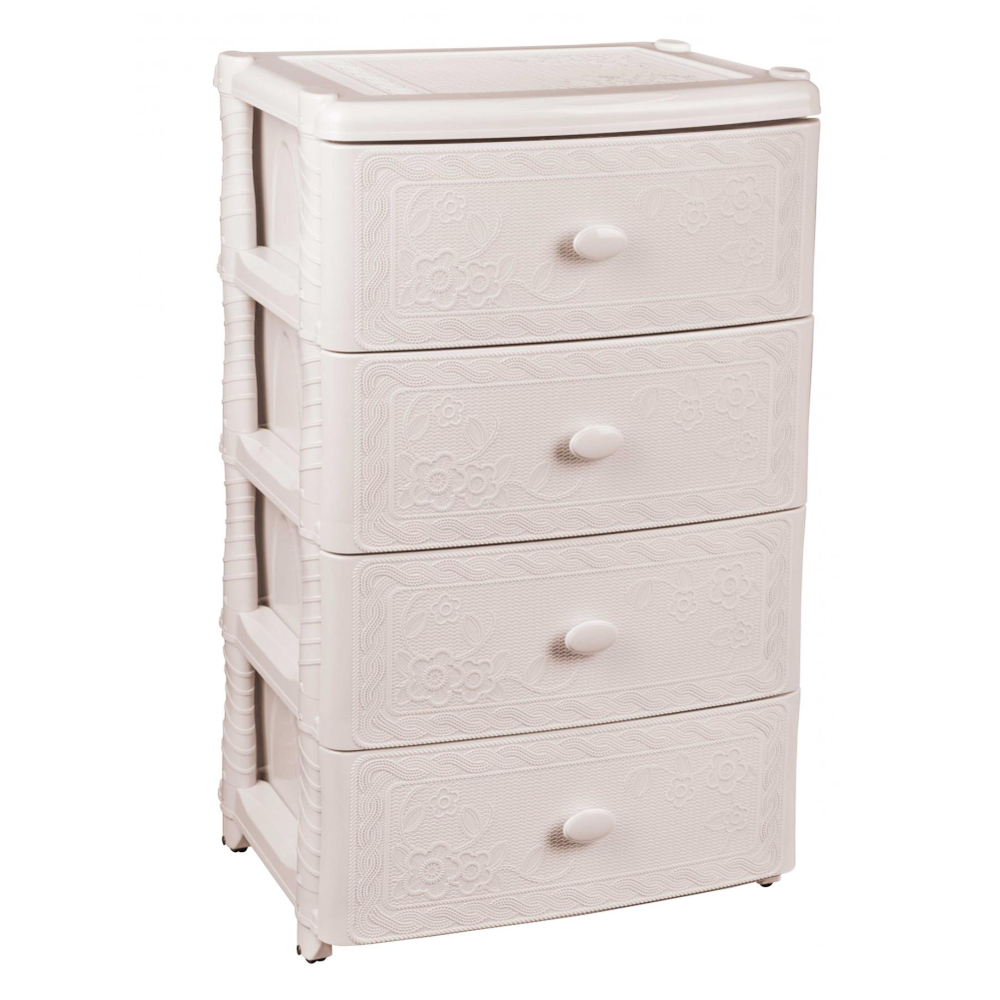 Комод "Флоран", 4 секции, широкий, слоновая кость, м6838