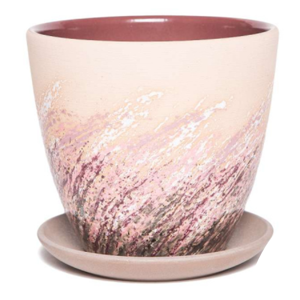 Горшок "Живопись", бежевый крокус №1, КС-К1-203-38