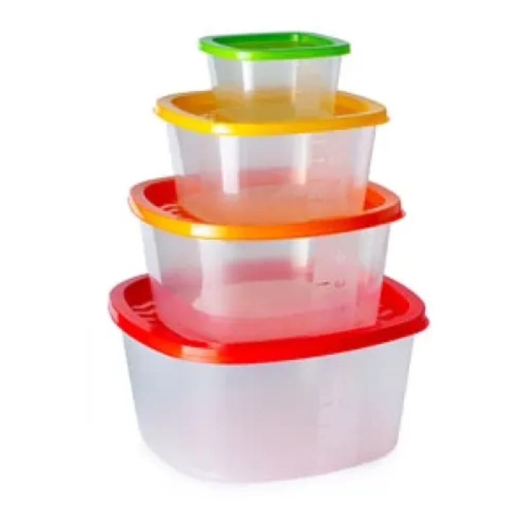 Набор контейнеров "Сомраст", квадратные, 4 в 1, 4101