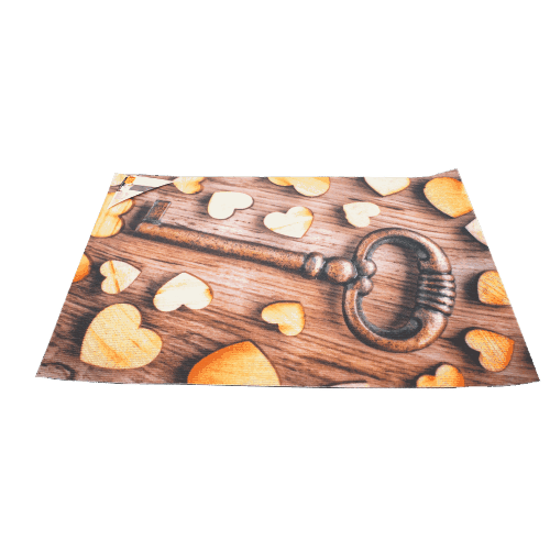 Коврик придверный Флорис "Ключ", ребристый, 400 x 600 мм
