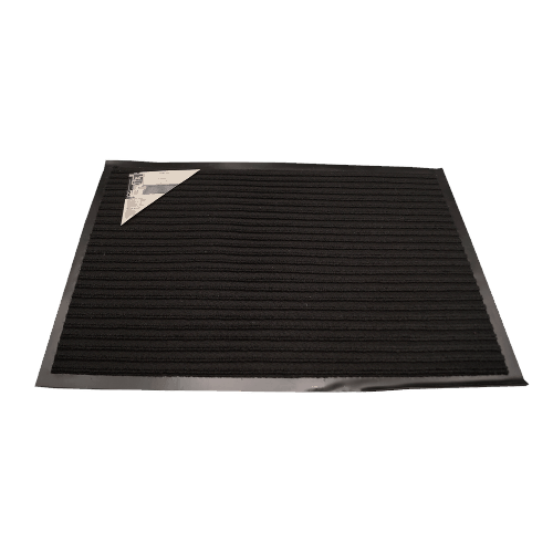Коврик придверный Флорис, ребристый, черный, 400 x 600 мм