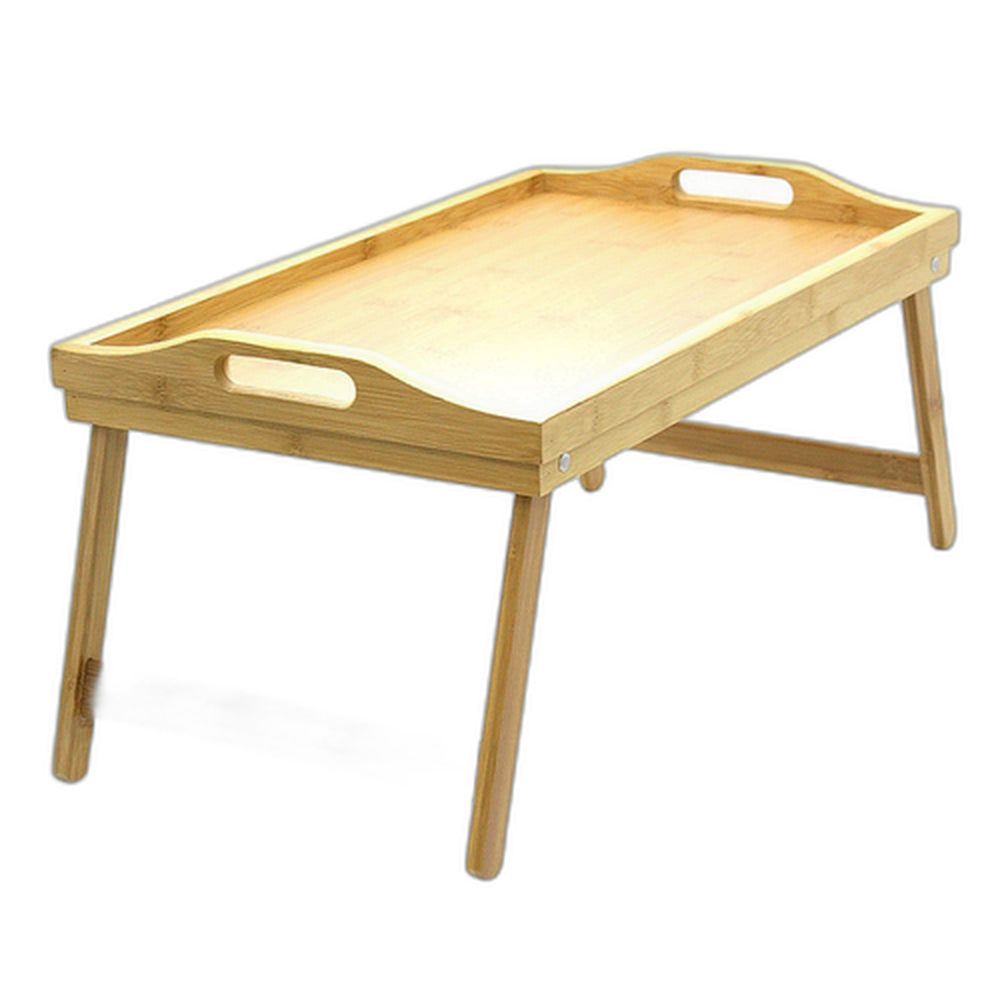 Поднос - столик, бамбуковый, 50 х 30 х 23 см