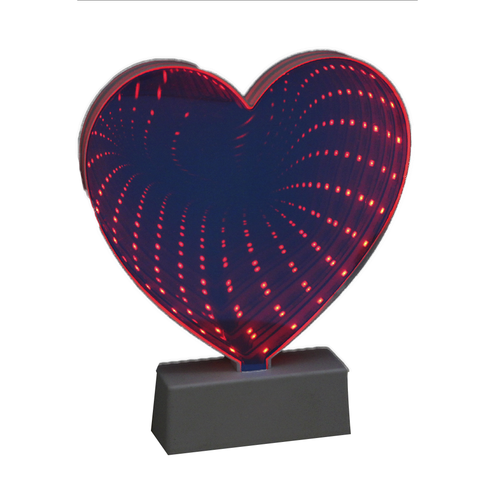 Светильник зеркальный 3D "Красивое сердце", УД-1061