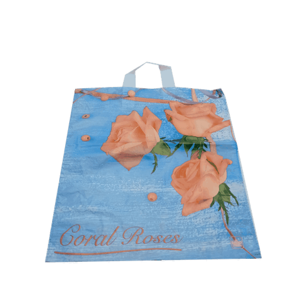 Пакет "Коралловые розы", 42 х 38 см