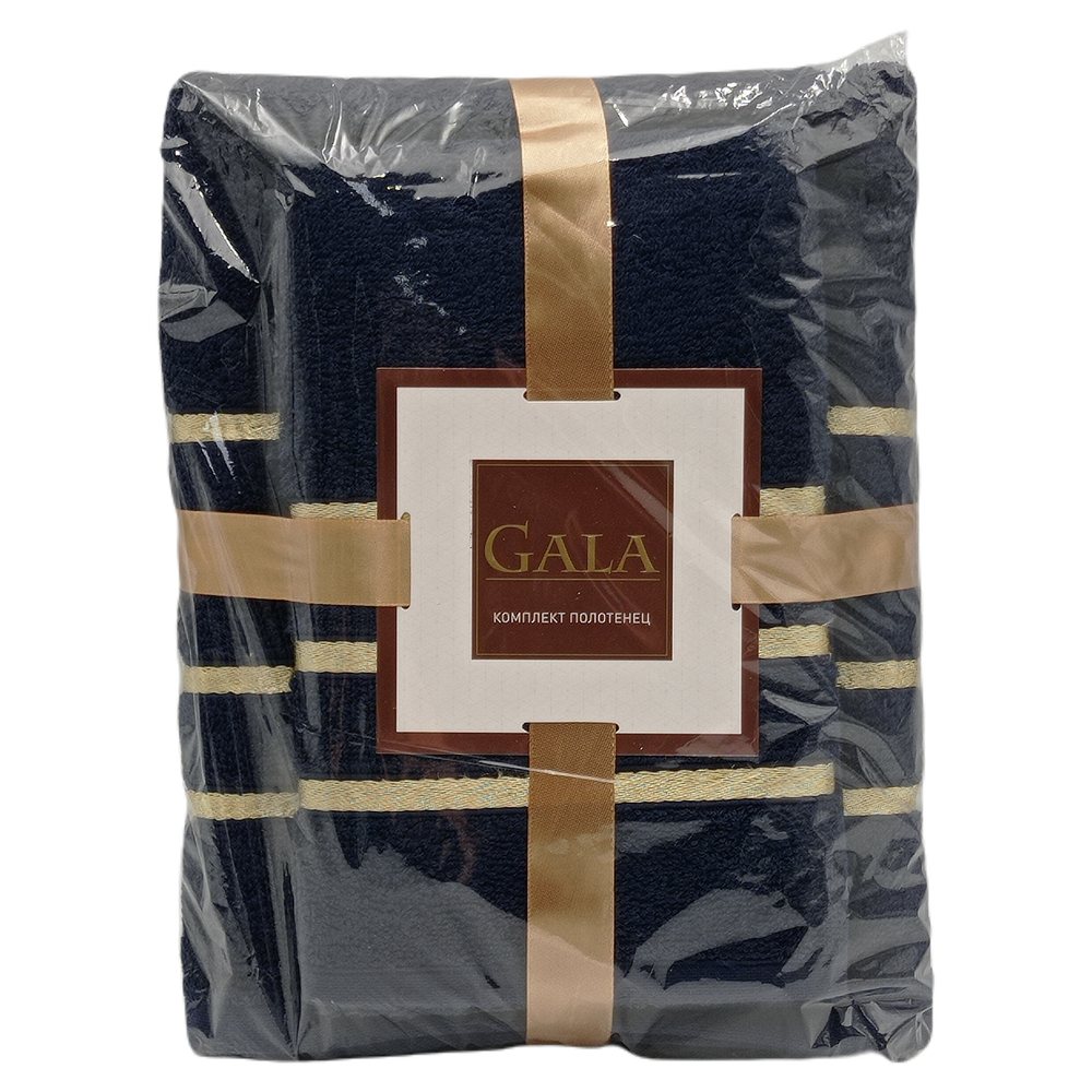 Комплект махровых полотенец "Goldy",  подарочная упаковка