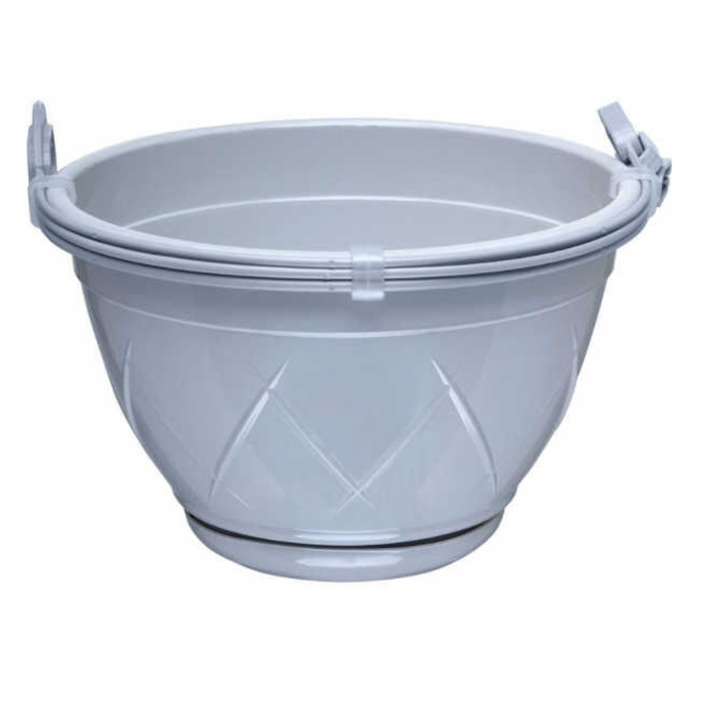 Горшок "Лилия", подвесной, 4 л, серый