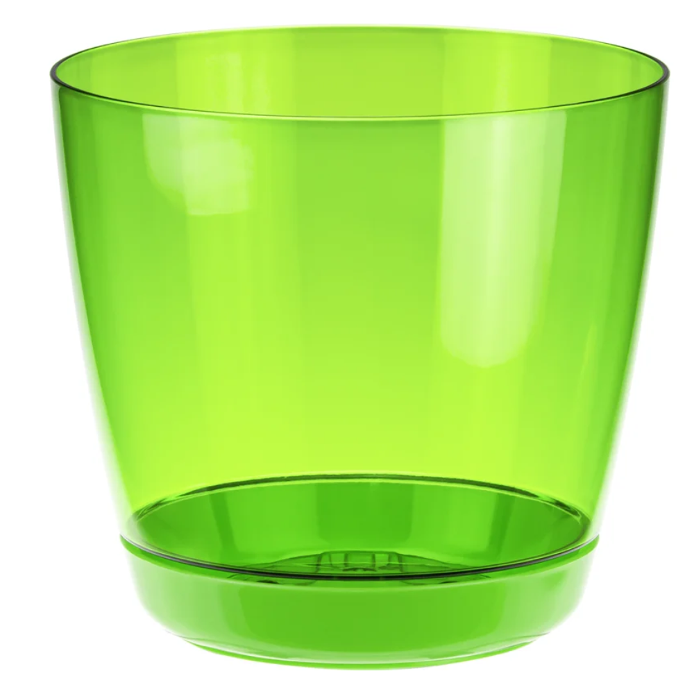 Горшок "Орхидея", 1,5 л, зеленый-прозрачный