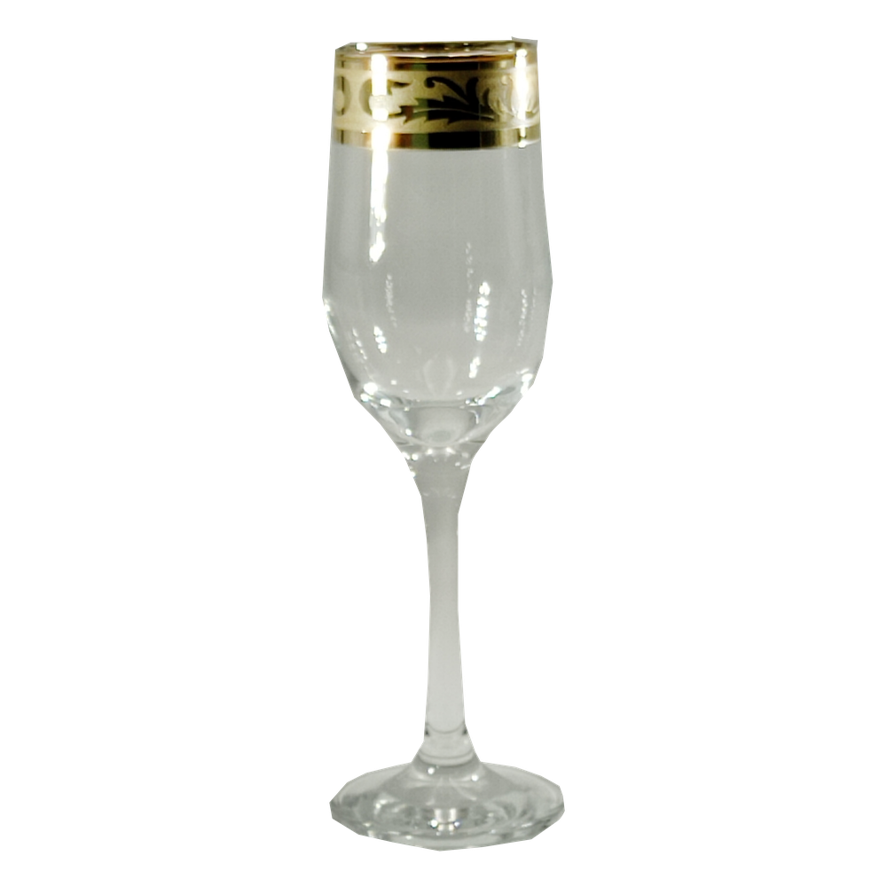 Набор бокалов для шампанского "Русский узор", 6 шт, EAV49-160/S