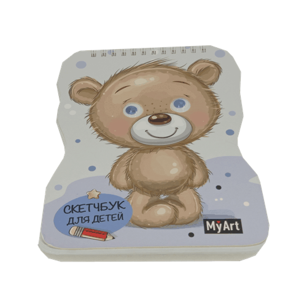 Скетчбук для детей "Медведь"