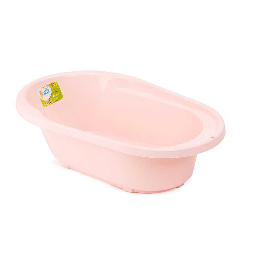 Ванночка детская, со сливом, розовая, 42 л, la108rs