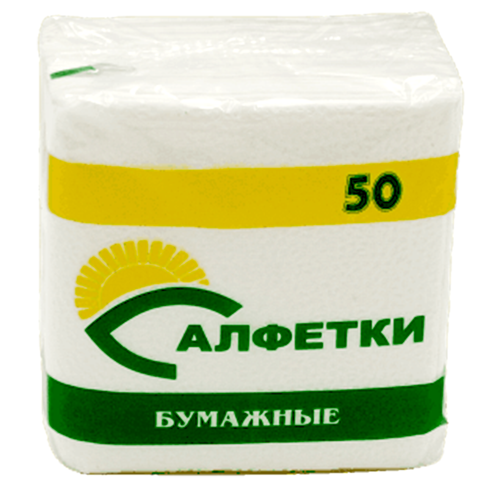 Салфетки бумажные, 50 шт