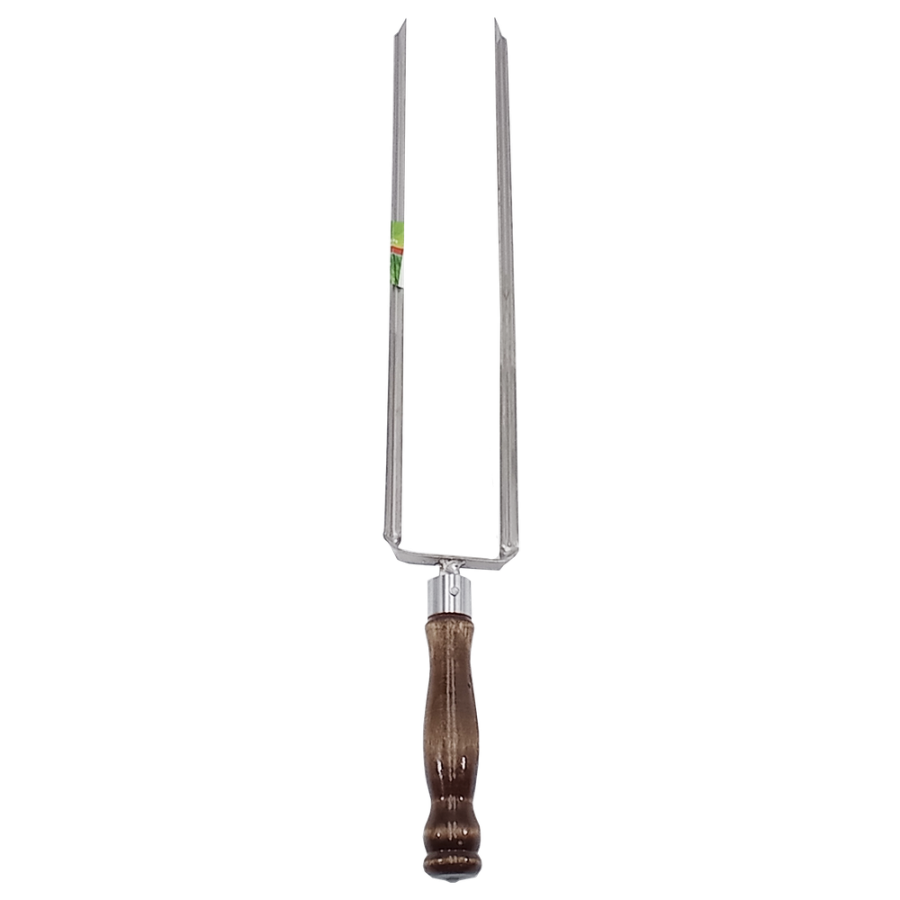 Вилка - шампур  деревянная ручка, 640 x 2 x 12 x 2 мм, 69679