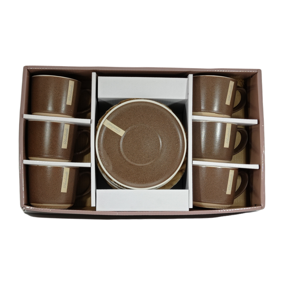 Набор чайный Terra brown, 12 предметов, подарочная упаковка