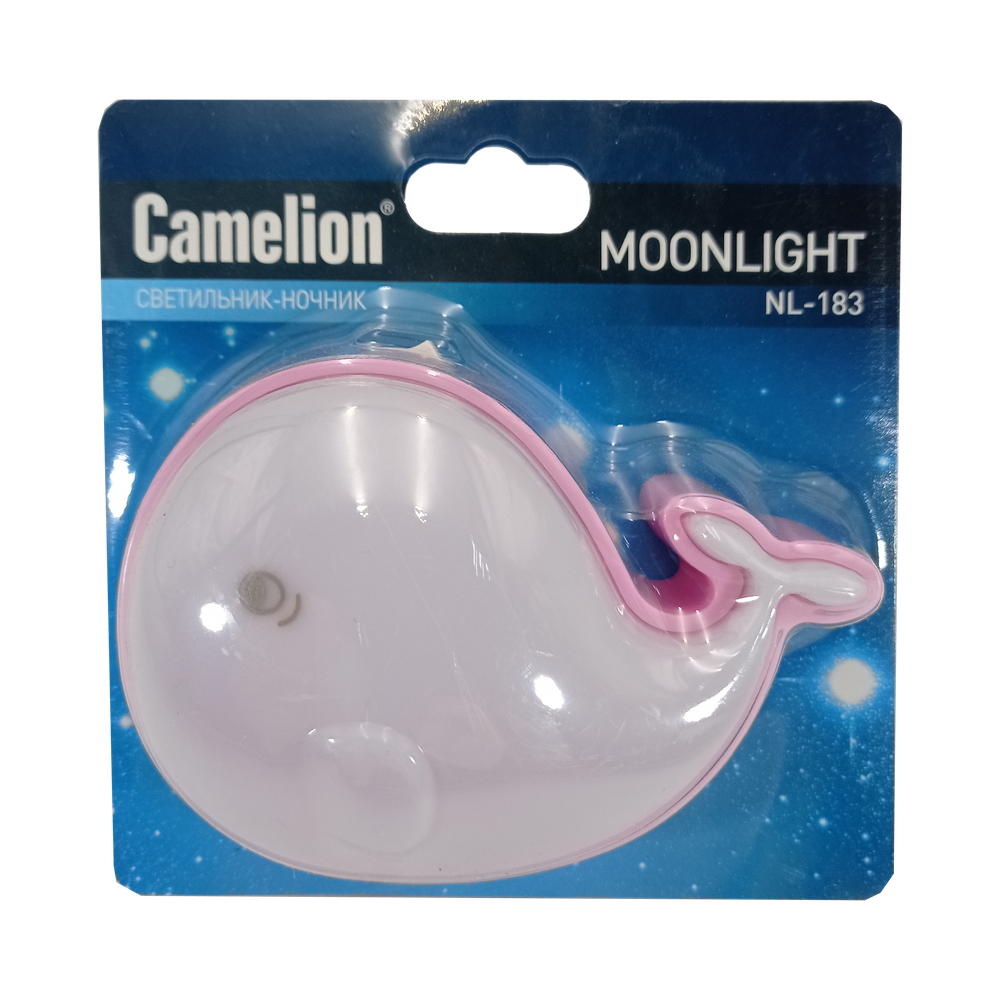 Ночник светодиодный Camelion "Кит", розовый, NL-182