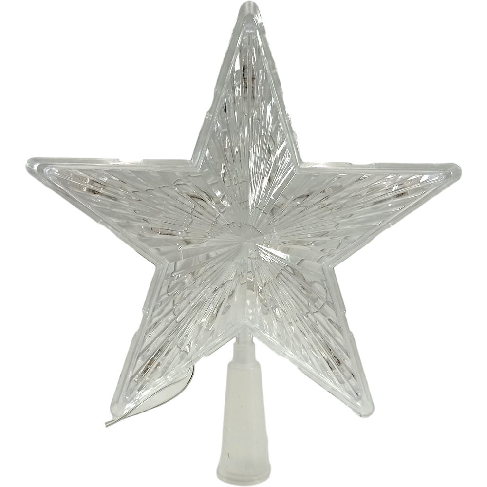 Верхушка на ёлку "Белая звезда", 19х19 см, НВУ-0002