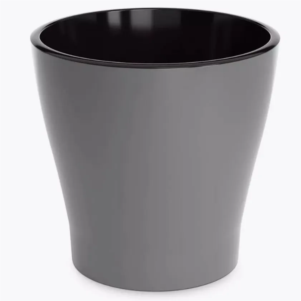 Горшок "Лея", 2,2 л, двойной, серый