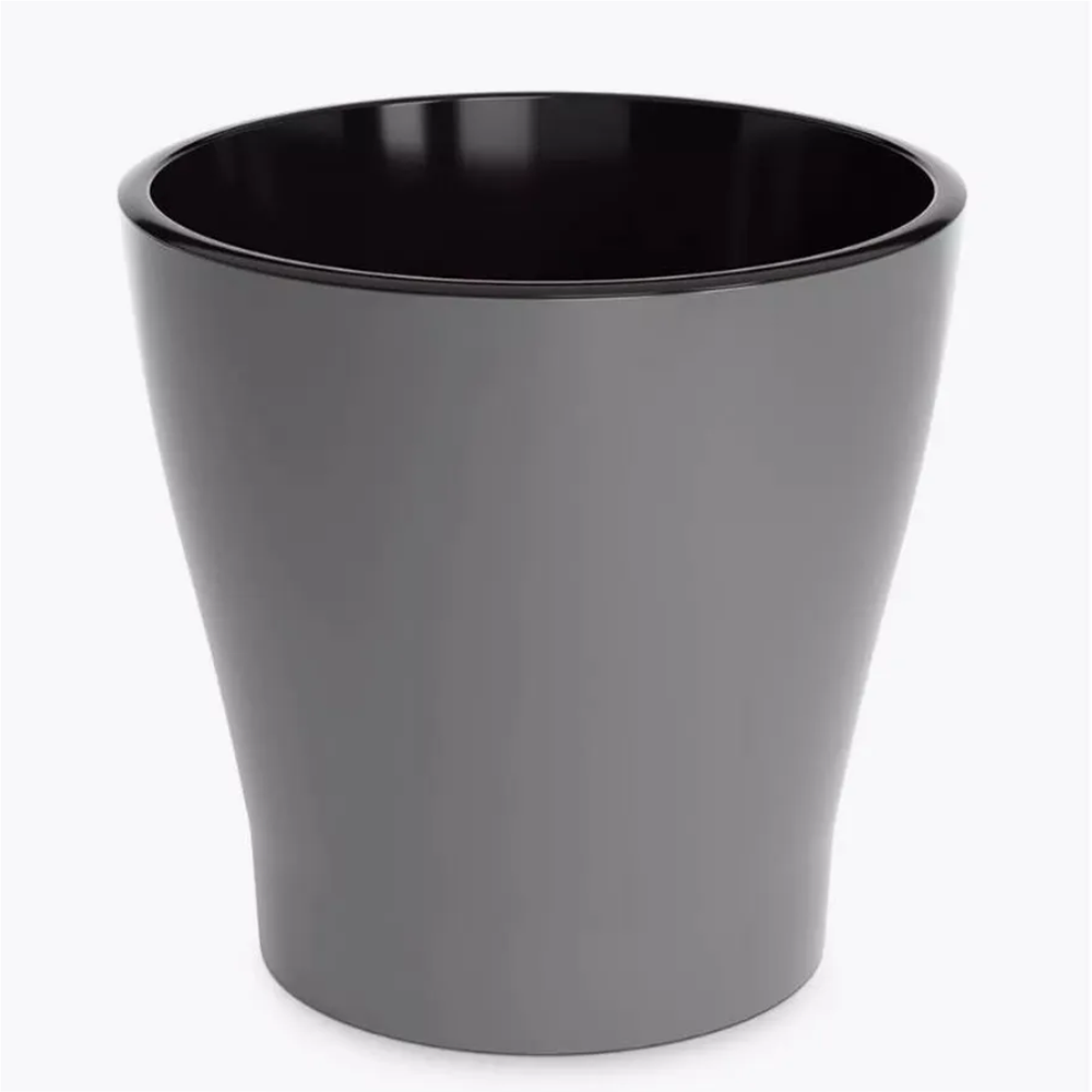 Горшок "Лея", 5 л, двойной, серый