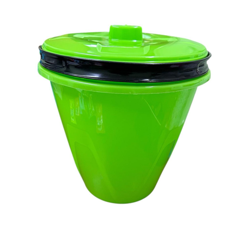 Ведро "Лайт", 10 л, с крышкой, мультиколор