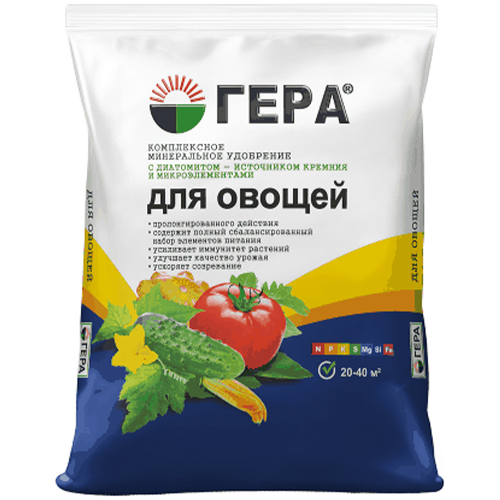 Удобрение "Гера", для овощей, 900 г