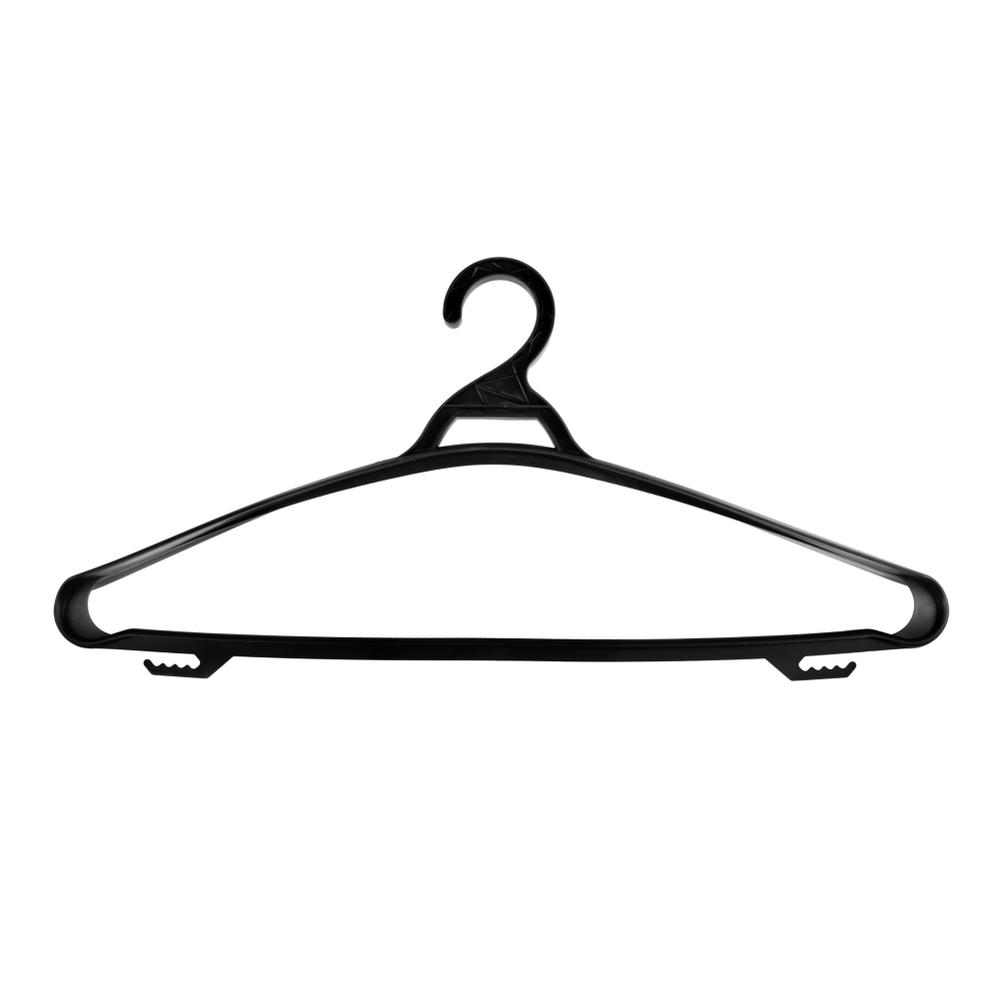 Вешалка-плечики для одежды, черные, р-р 50-52