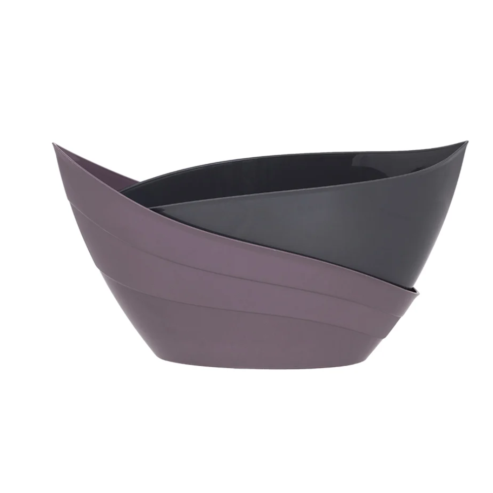 Кашпо "Гармония", 1 л, сливовый/антрацит