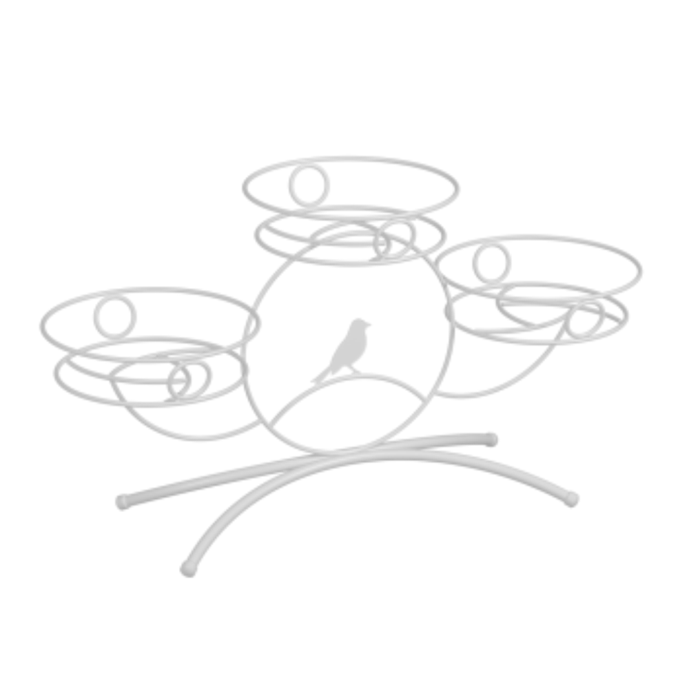 Подставка для цветов "Камелия №3", белый пдц 238б