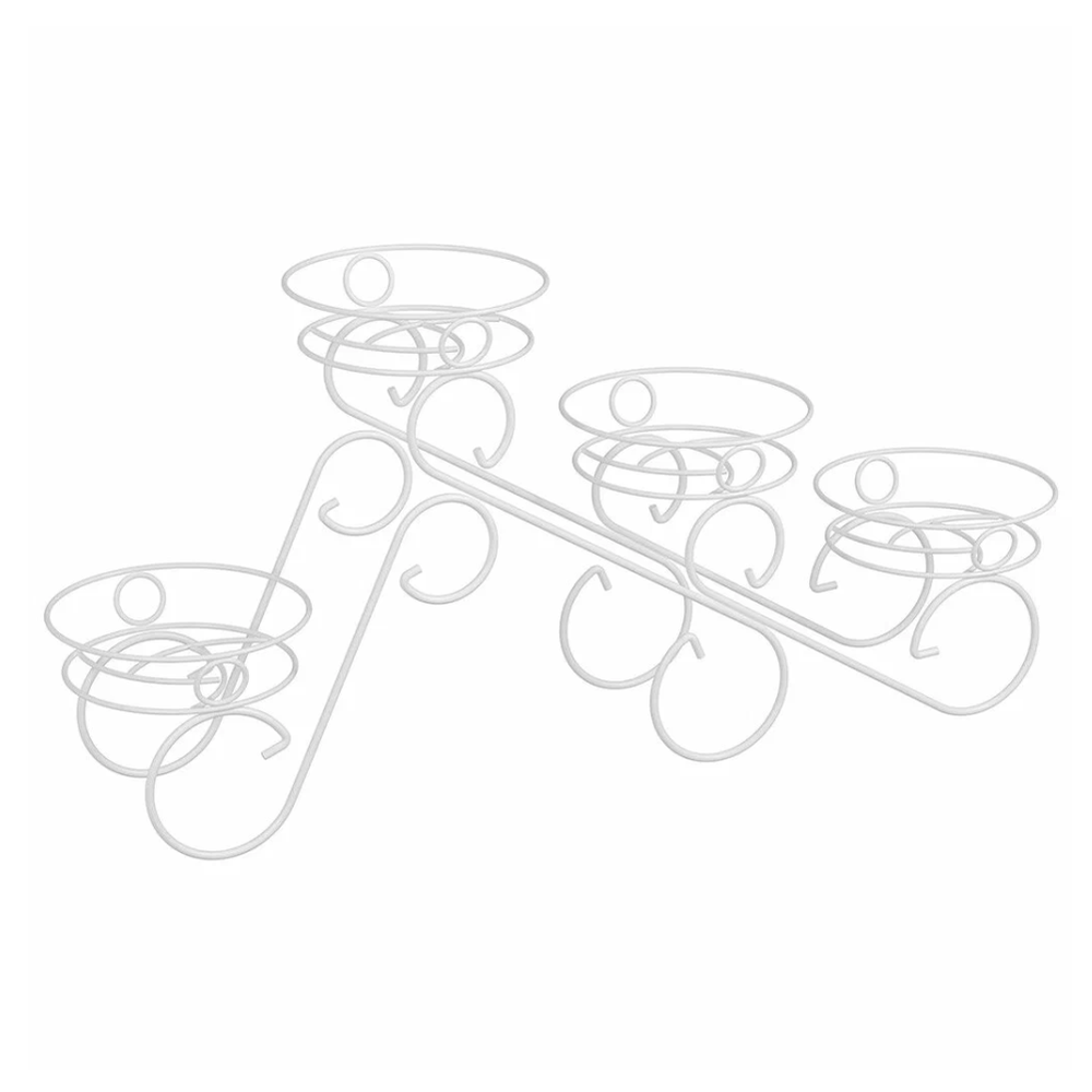 Подставка для цветов "Фиалка №4", белый пдц 150б