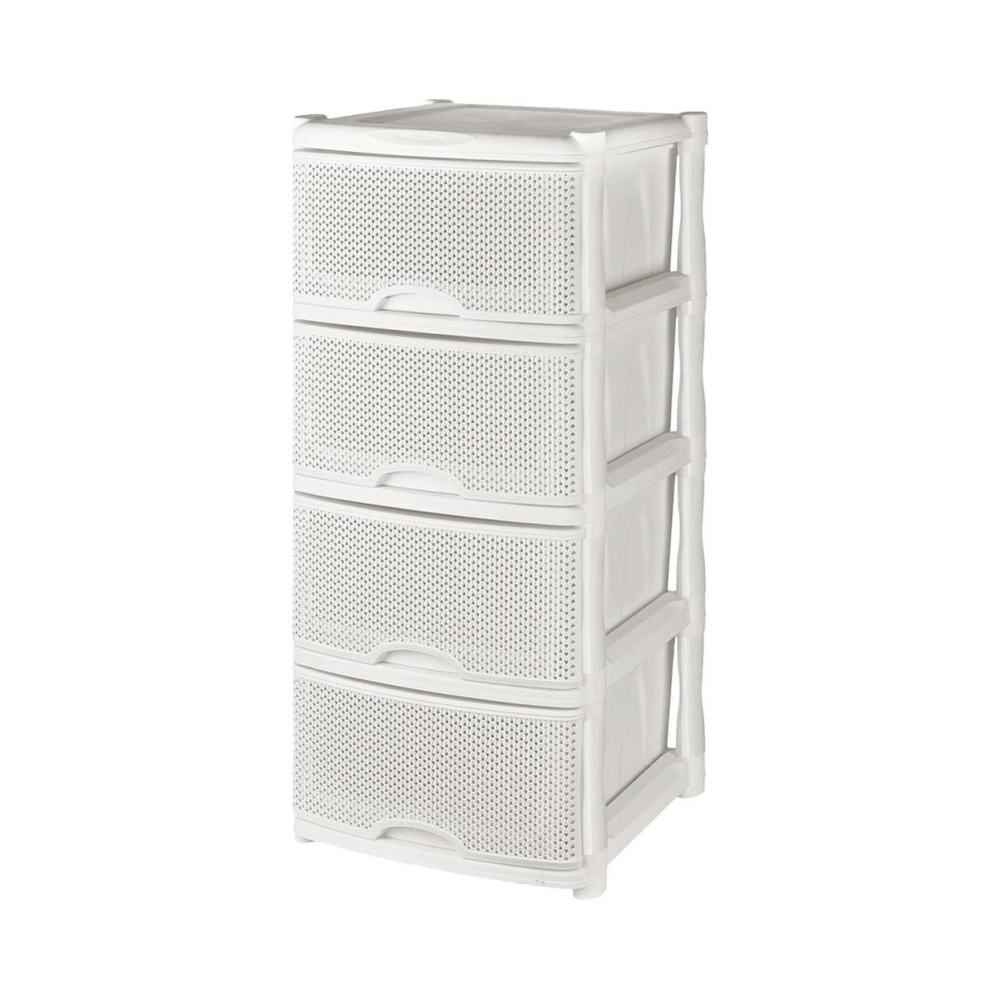 Комод "Ajur", 4 секции, белое обллоко, bq378412048