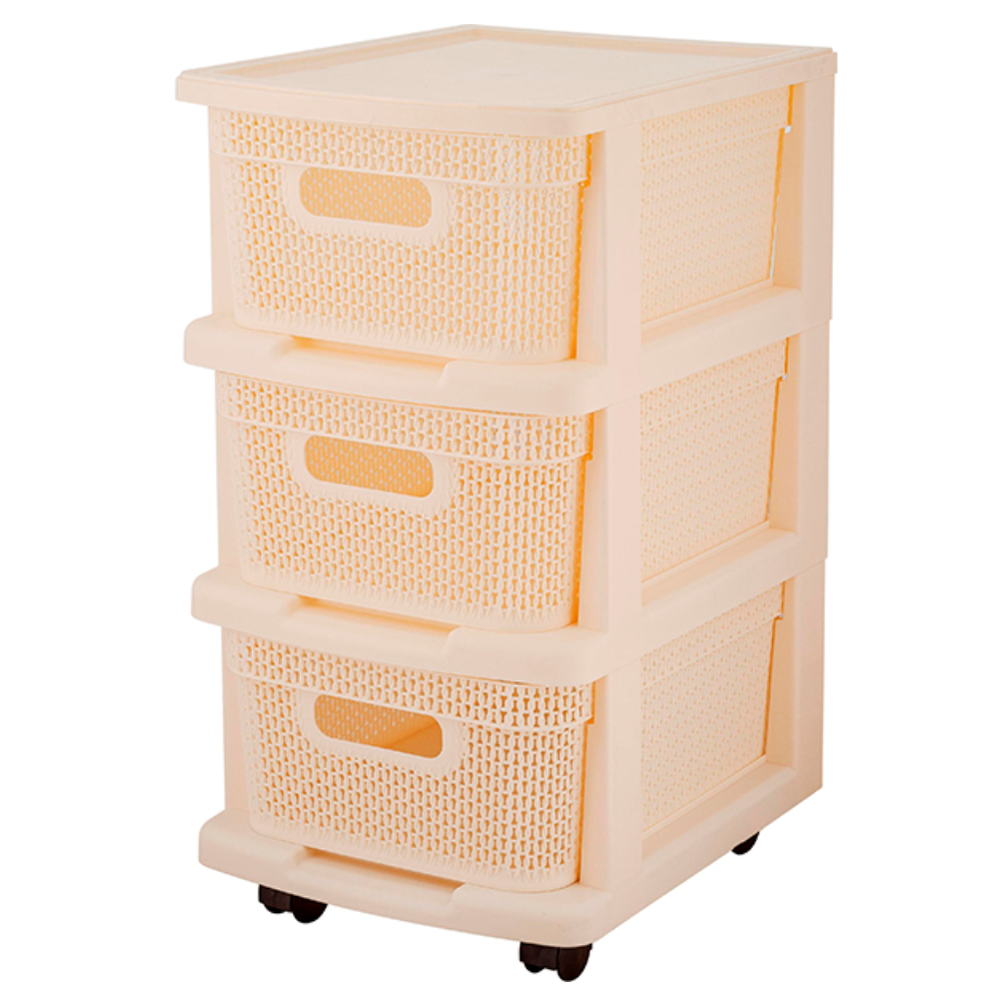 Комод "Ajur", 3 секции, бежевый топаз, kl379322005