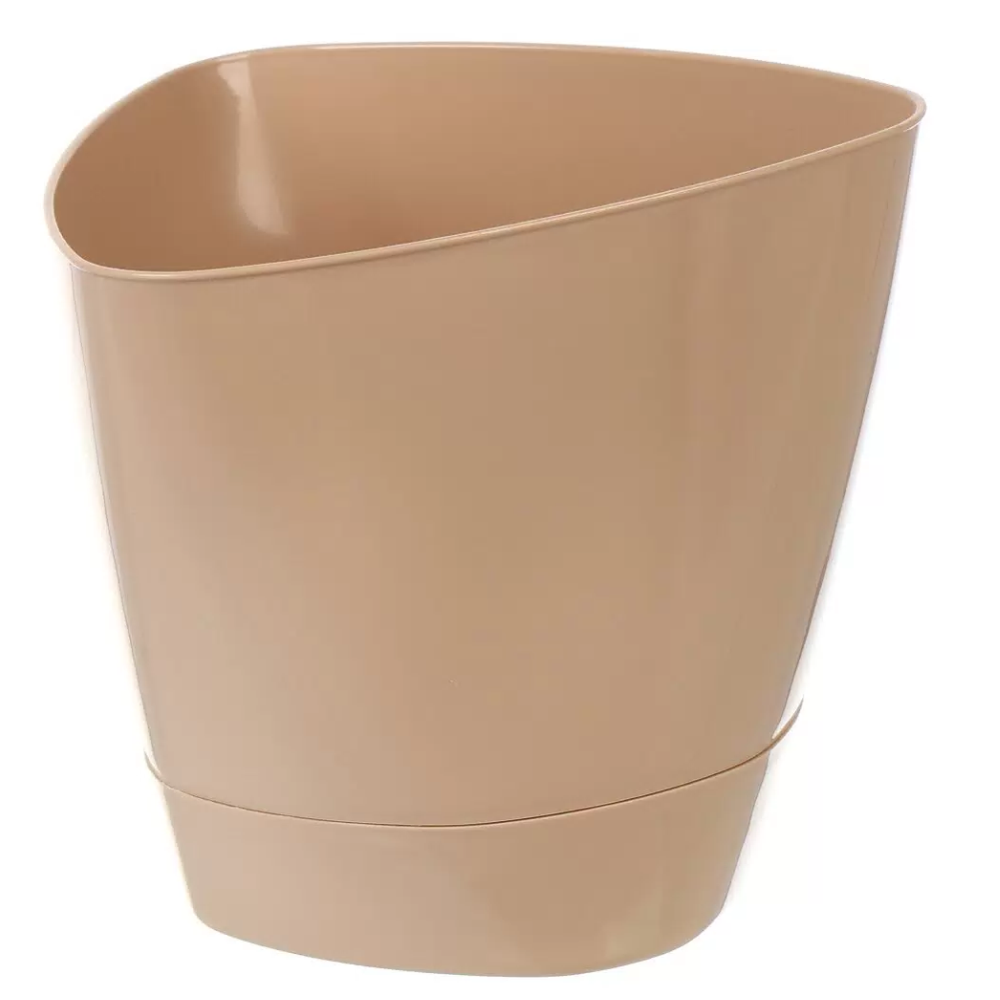 Горшок "Элеганс", 1 л, бежевый