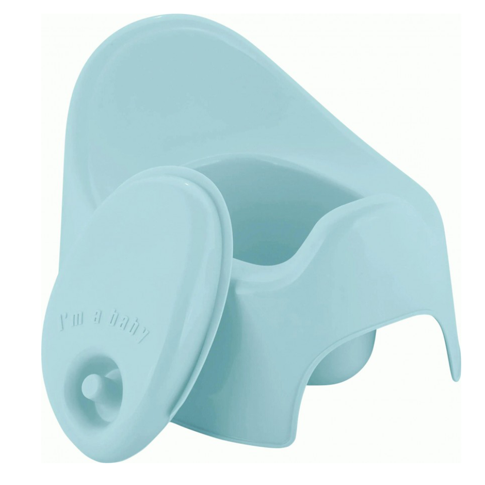 Горшок детский "Follow me", голобой, с крышкой, la270111020