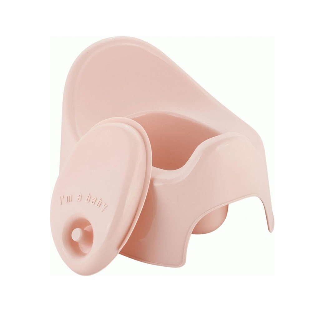 Горшок детский "Follow me", розовый, с крышкой, la270111032