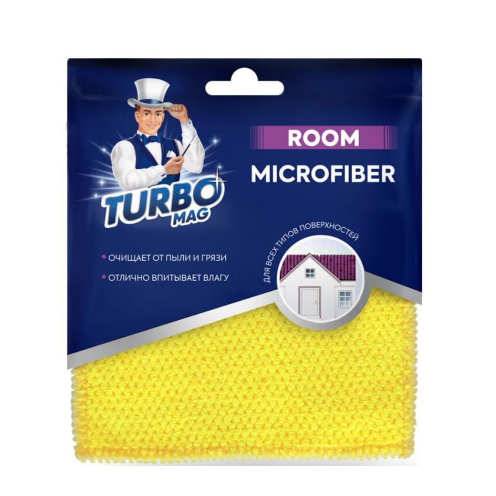 Салфетка антипыль "TURBOMAG ROOM", 30х30 см, 53006