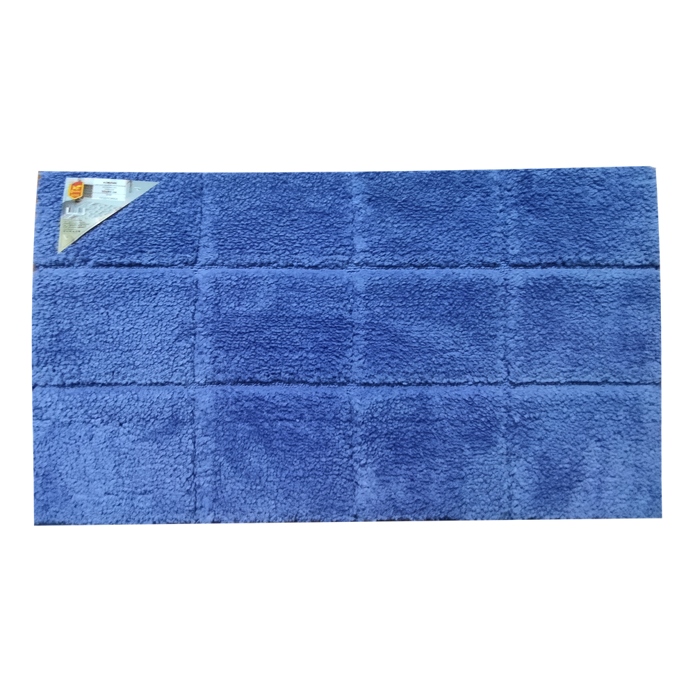 Коврик "Флорис", тафтинговый, голубой, 50 х 80 см, Jacquard №3