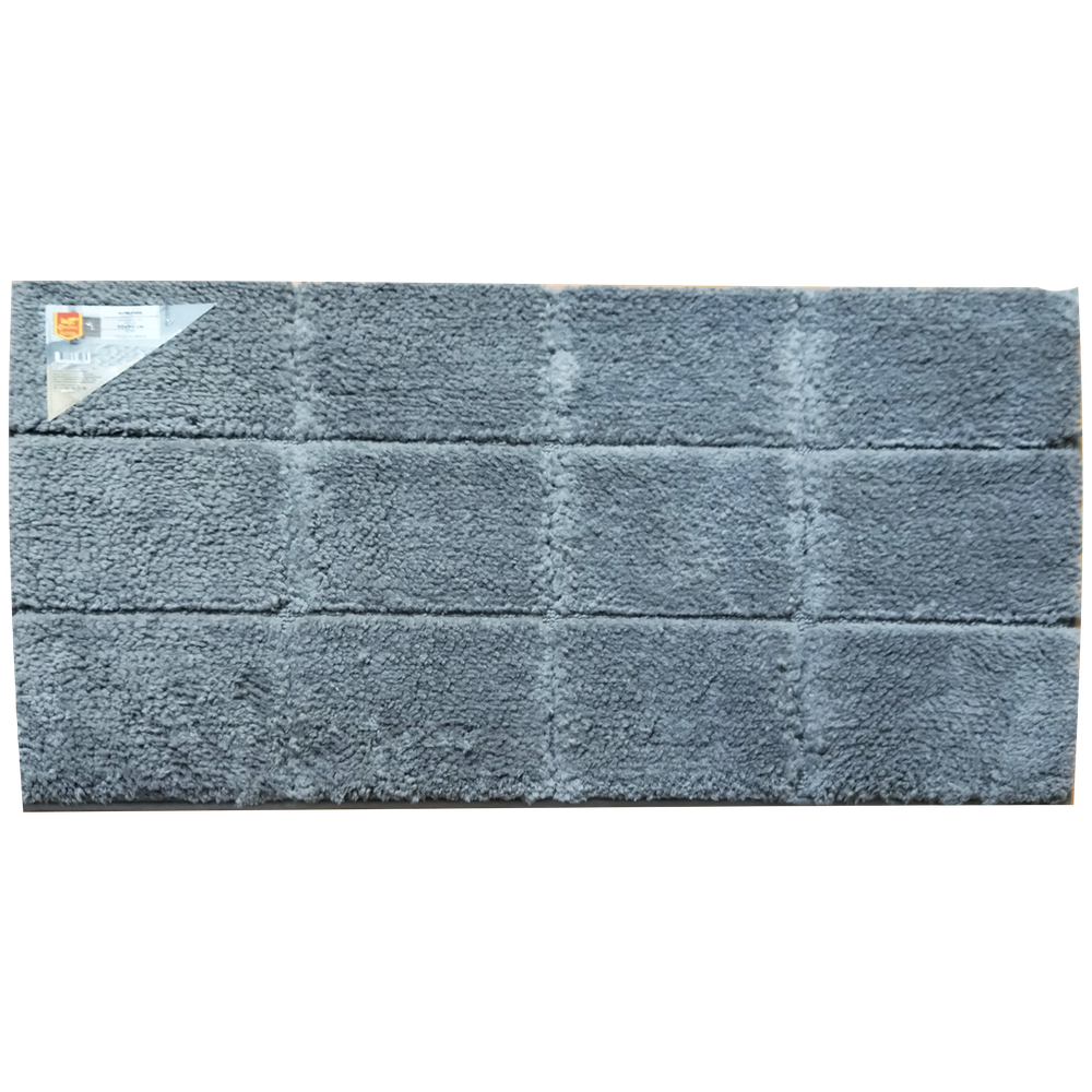 Коврик "Флорис", тафтинговый, серый, 50 х 80 см, Jacquard №3