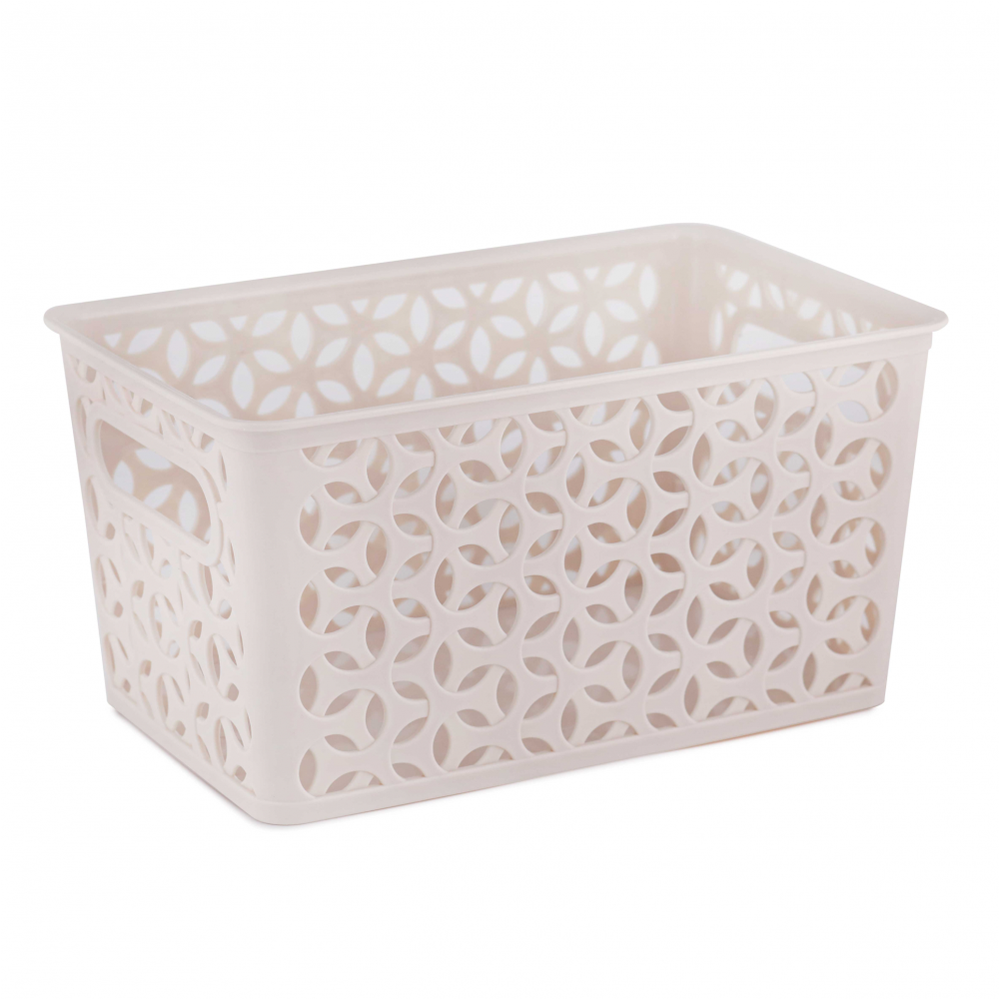 Корзина "Мираж", бежевый, 290х190х150 мм, м8373