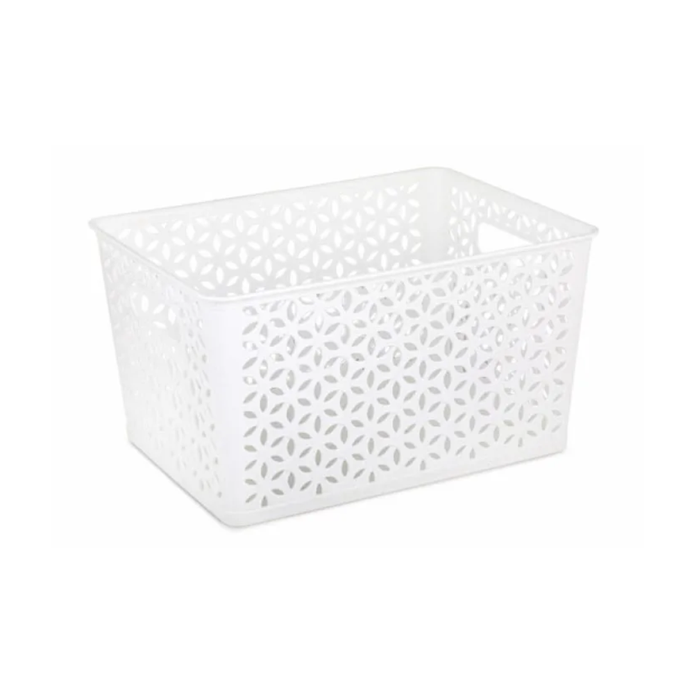 Корзина "Мираж",  белый, 380х285х210 мм, м8372