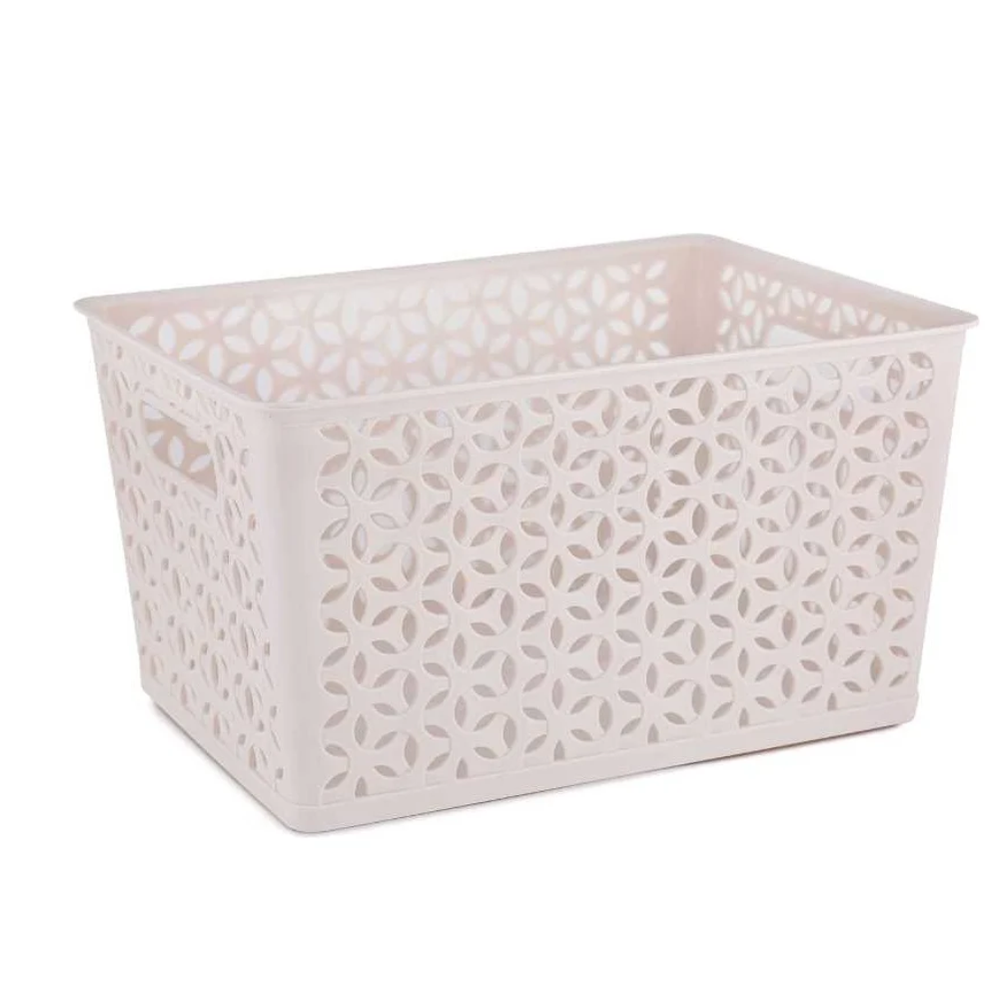 Корзина "Мираж", бежевый, 380х285х210 мм, м8374