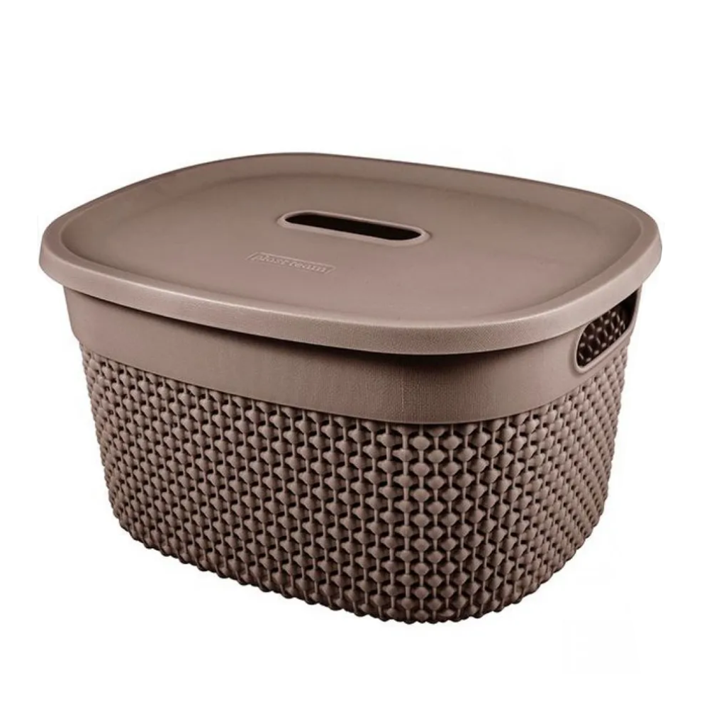 Корзина "Oslo", для хранения, с крышкой, 6 л, шоколадный мокко, рт133111015