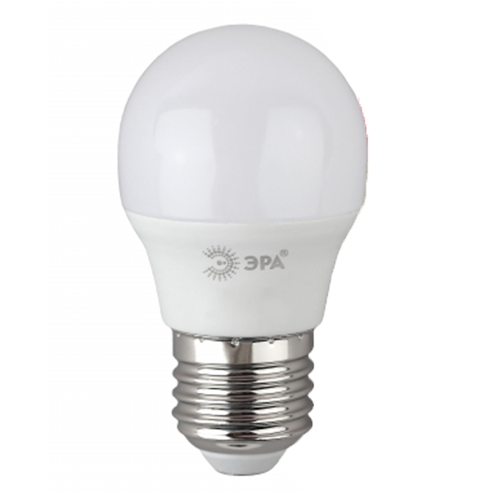 Светодиодная экономичная лампа "ЭРА", 230 В, 6 Вт, Е27 (тепло-белый свет)
