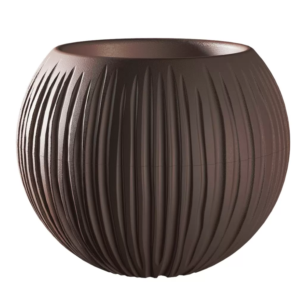 Кашпо "Сфера", 1,7 л, темно-коричневый