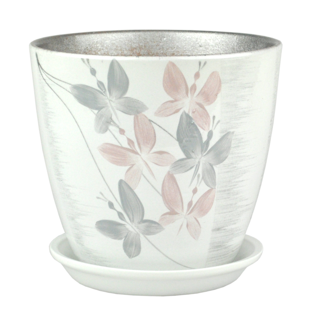 Горшок "Роспись бутон вальс", 12 см